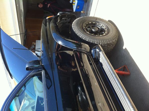 Passenger side with 3" lift