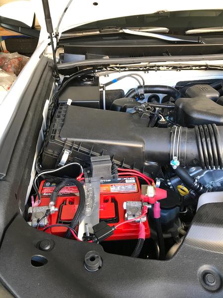 Passenger side with Switch Pro hot lead and ARB Comp hot leads
