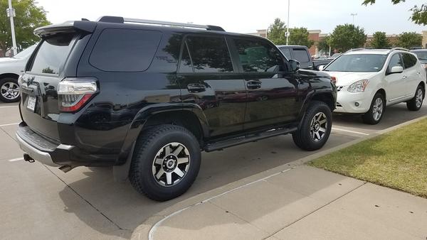 Pic from the side of lift and new tires