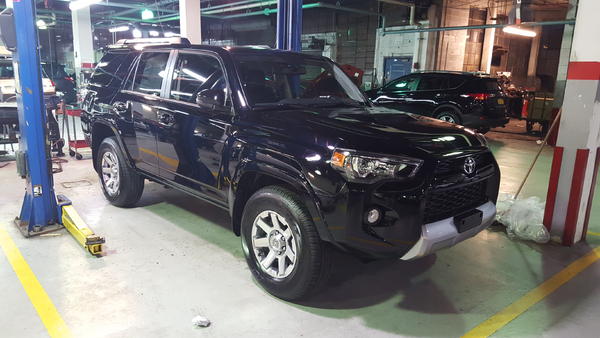 Picking her up from the dealer with 3 miles on the dash.
