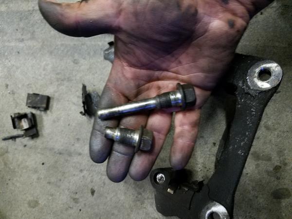 Pin was stuck