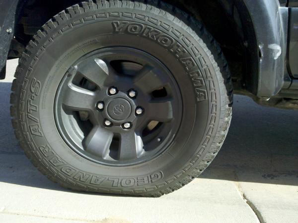 Plasti-Dip after about a month oh and aired down.