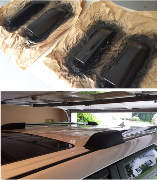 Plasti Dipped the corners of the roof rack.