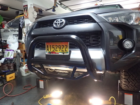 Plastic ramps rated at 8k lbs, no worries
