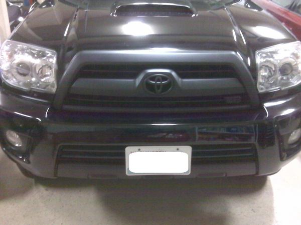 PlastiDip Grill and lower bumper section
