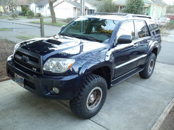 Plastidip'ed grill, Removed rack (cargo rack).