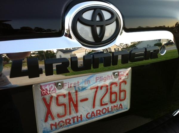 Plastidipped rear emblems
