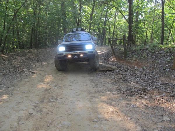 playin on a small rock