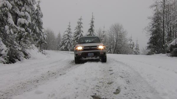 Plowin' some wet and deep Oregon snow en route to The Valley of the Giants!