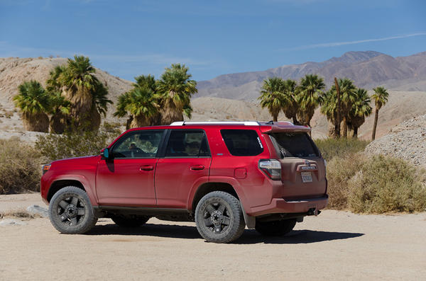 Posing in front of 17 Palms Oasis.