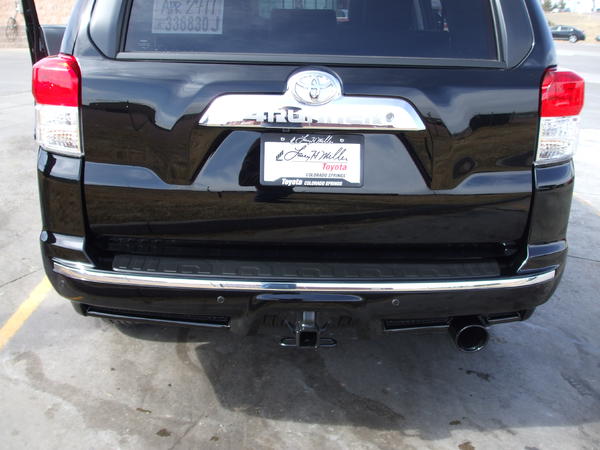 Powdercoated exhaust tip from afar