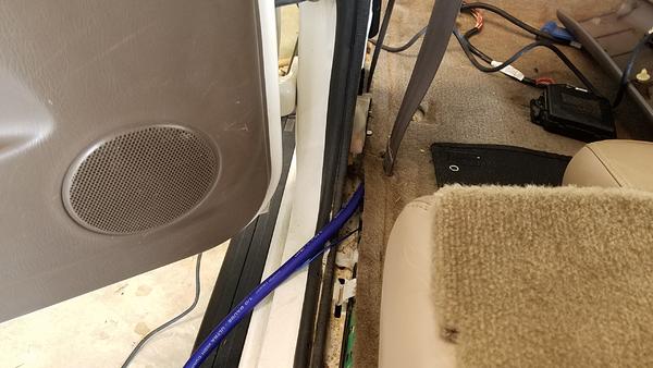 Power running below the carpet to stay hidden.