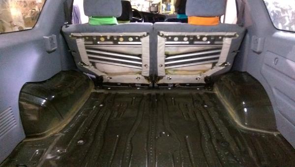 Prepping the cargo area