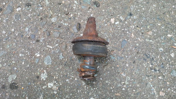 Pretty sure that gob of rust was a nut at one time