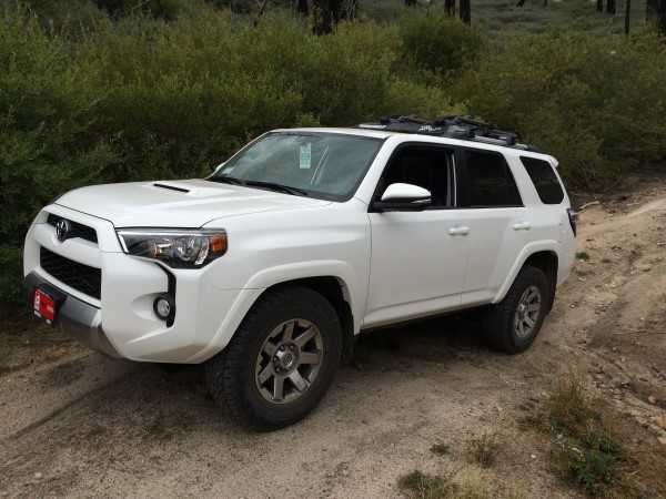 Pretty tame dirt roads, but enough to let me play with the 4x4 (unnecessary), 4x4 low (took advantage of to reduce downhill speed), a couple sandy spo