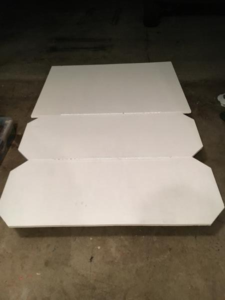 Primed and painting satin black.