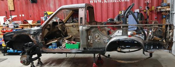 Progress as of October 22, 2024.  Teardown almost complete and currently repairing body rust.