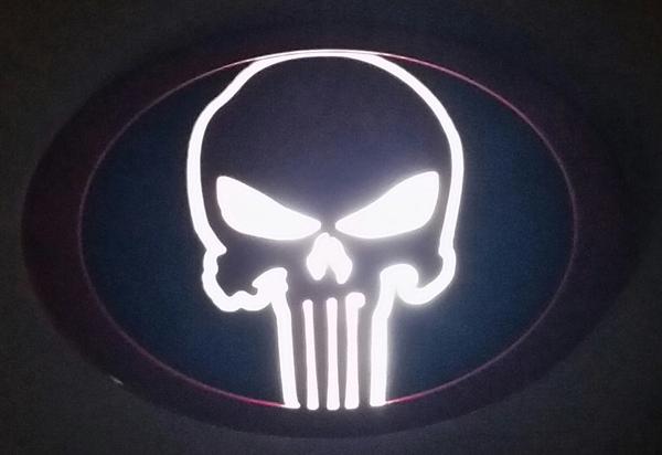 Punisher Grille Emblem (Backlit with no lighting)