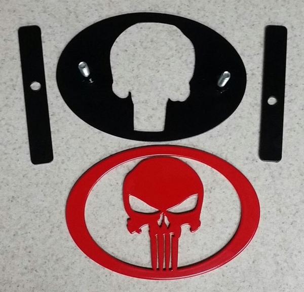 Punisher Grille Emblem (Disassembled)
