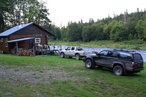 Push and be damned - hunting fishing camp- central nb. 
My buddy's taco and my new buggy.... Hour and a half off road in gods country. No other camps 