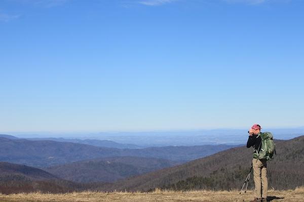 Random Hiker on the Trail snapping some pics.