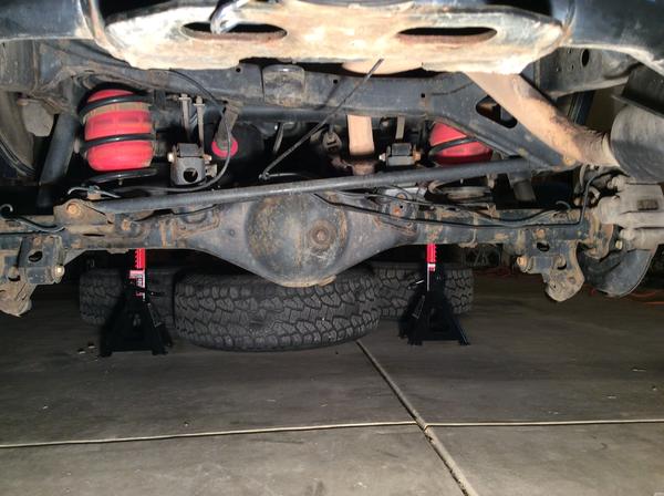 Rear before XREAS and OEM stock removal
