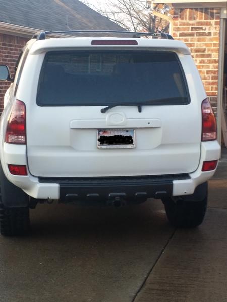Rear bumper after paint