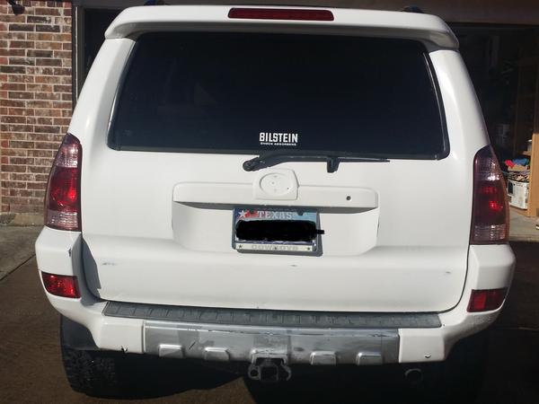 Rear bumper before paint
