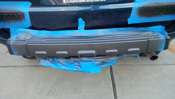 Rear Bumper trim in Anthracite Plastidip