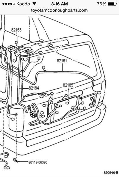 Rear hatch diagram.
