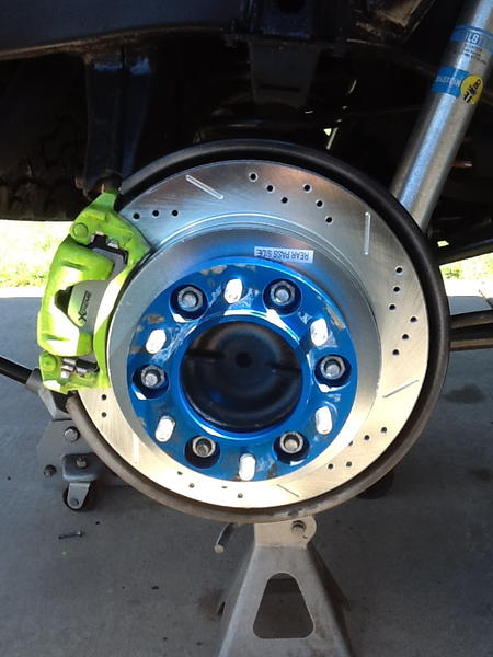 Rear PowerStop Slotted & Drilled Rotors w/HD Towing Pads