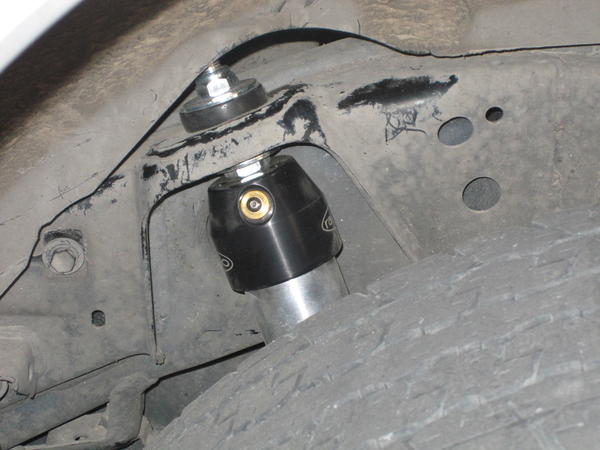 Rear shock installed