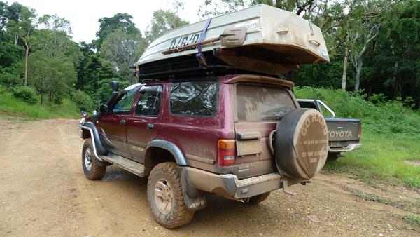 Rear shot ... River was impassable for my friend who had no snokel on his Hilux.