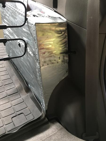 rear side of cargo box