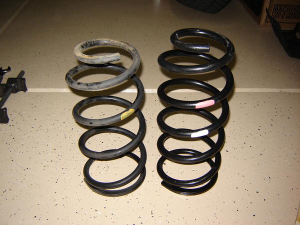 Rear spring comparison