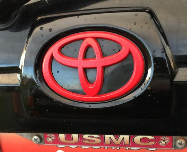 Rear Toyota Emblem
