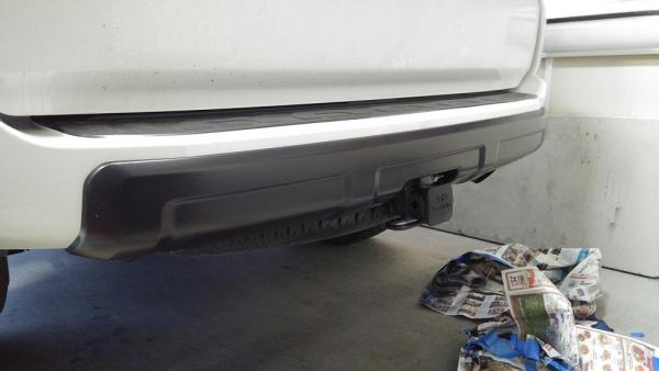 Rear valance plasti-dipped black