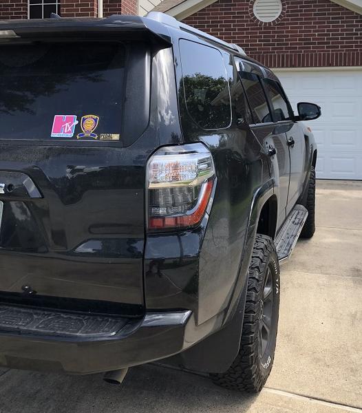 Rear view with Spidertrax Wheel Spacers and Stickers