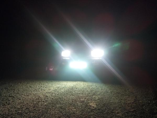 regular exposure with led plate and HID high beams