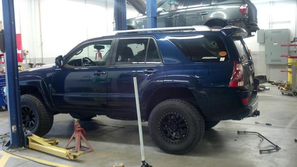 Removed the rear sway bar.