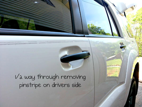 Removing Pinstripe