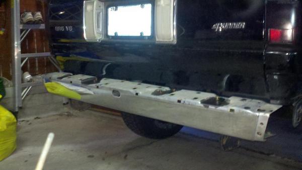 Removing the bumper to get better access...some of the bolts were stubborn (17 years old)....liquid wrench and a lever bar!