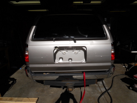 Removing the emblems and fixing the license plate lights