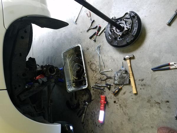 Replaced rear axle seal