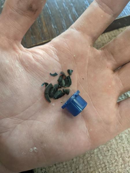 Replaced shifter bushings. The one on the left is the only one that I could find, the other three had completely disintegrated. Explains the rattles h