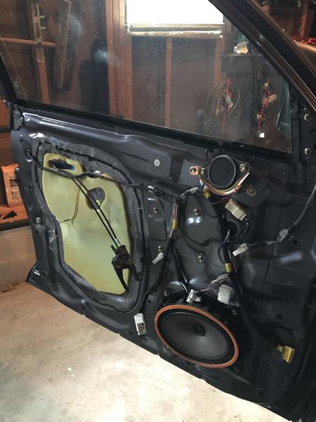 Replacing front door speakers