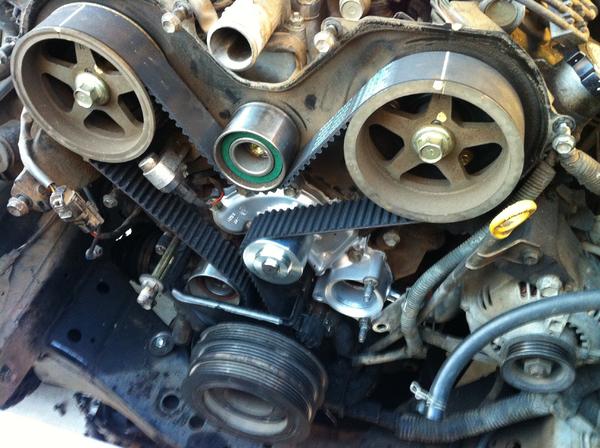 replacing timing belt n water pump