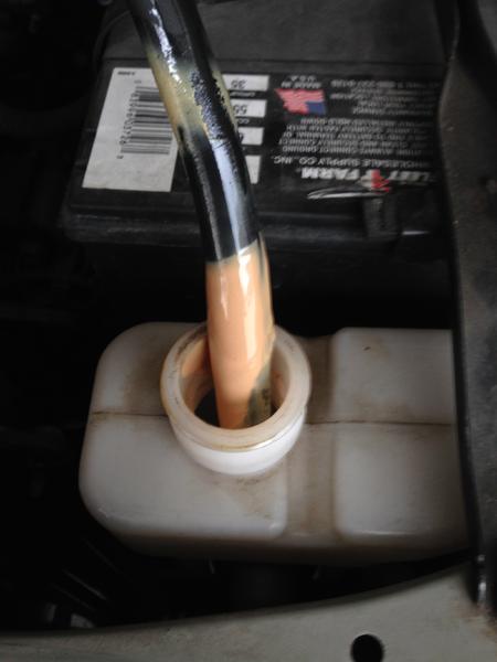 Reservoir tank has milkshake in it. I had cleaned it all out