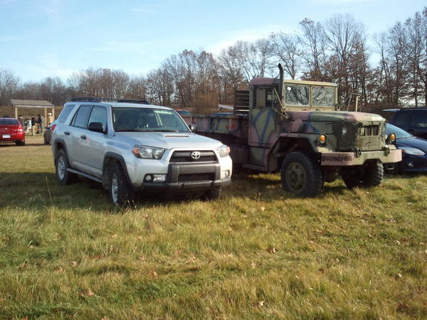 Rhino and something even bigger, maybe a T-Rex