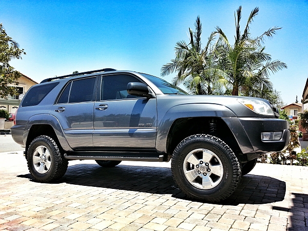 Right after installing the Toytec lift and 275/70 BFGs